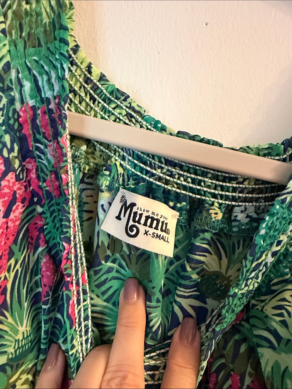 Show Me Your Mumu Hacienda Maxi Dress in Rainforest Cafe Print XS - Picture 4 of 5